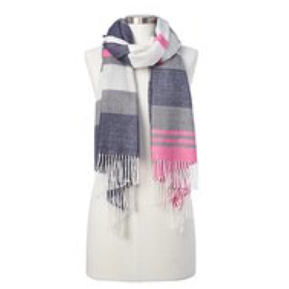 Gap Cozy Stripes Scarf Heather